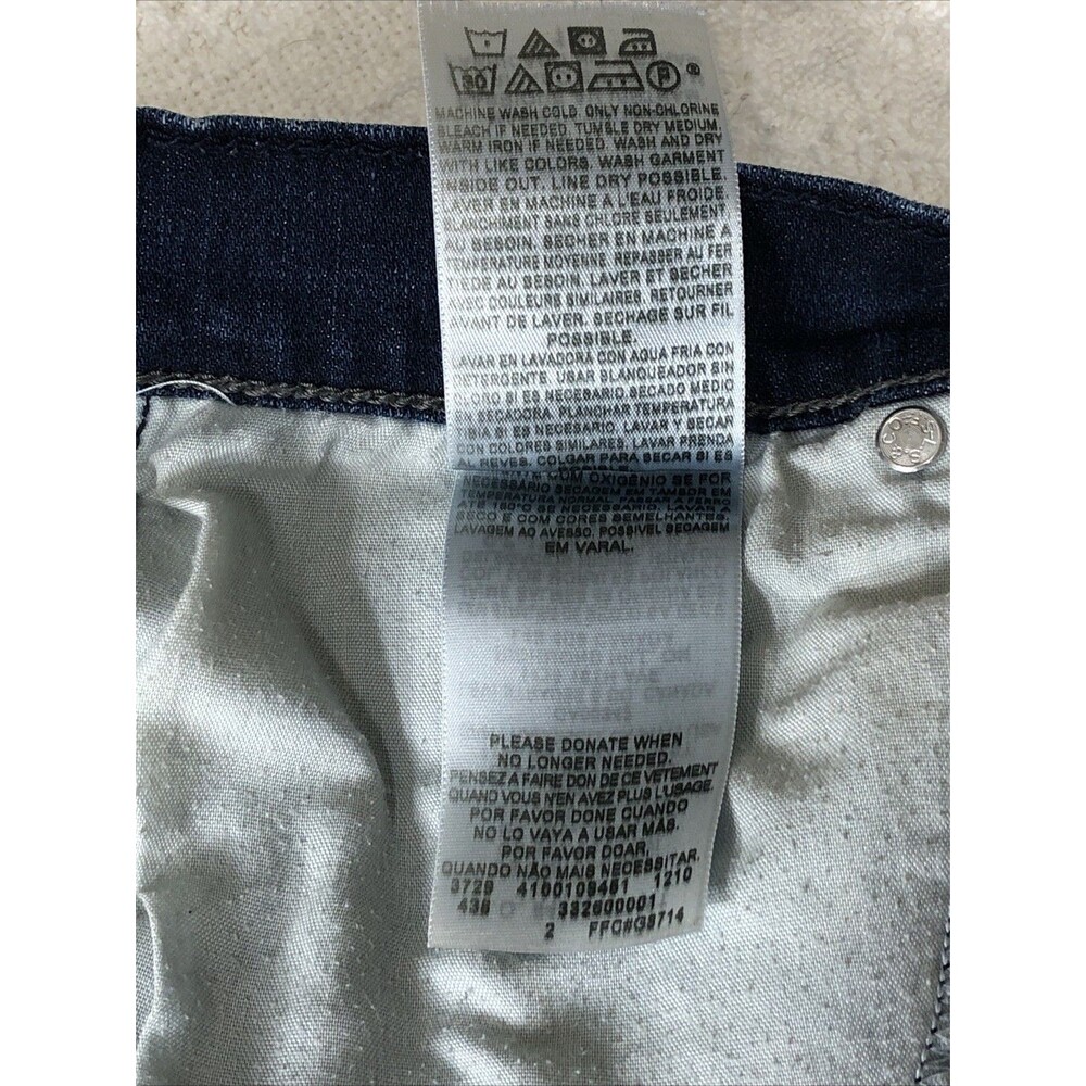 Levis Womens 515 Jean Shorts Blue Stretch Medium Wash Mid Rise Pockets 12 - Picture 13 of 13